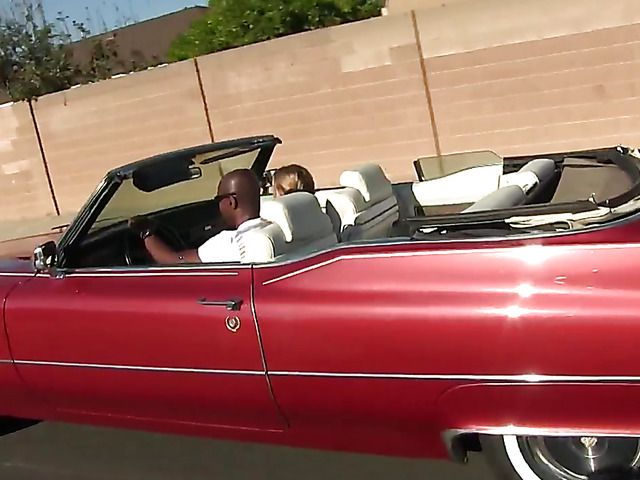 Frisky teen interracial fucked by a BBC in the garage