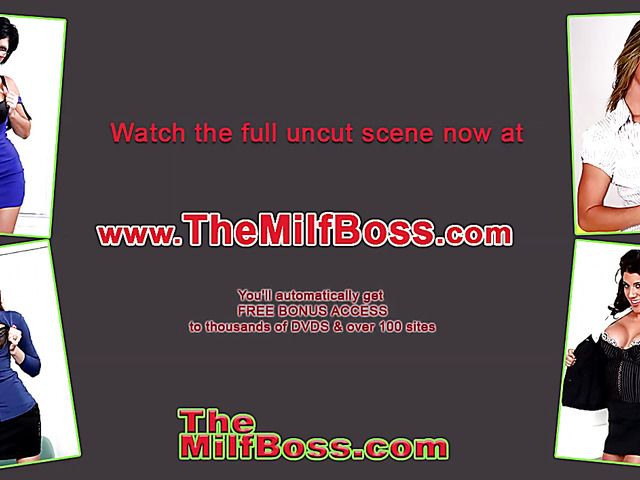 MILF boss rides employees love stick
