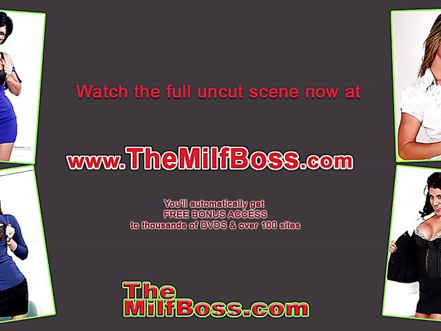MILF boss rides employees love stick