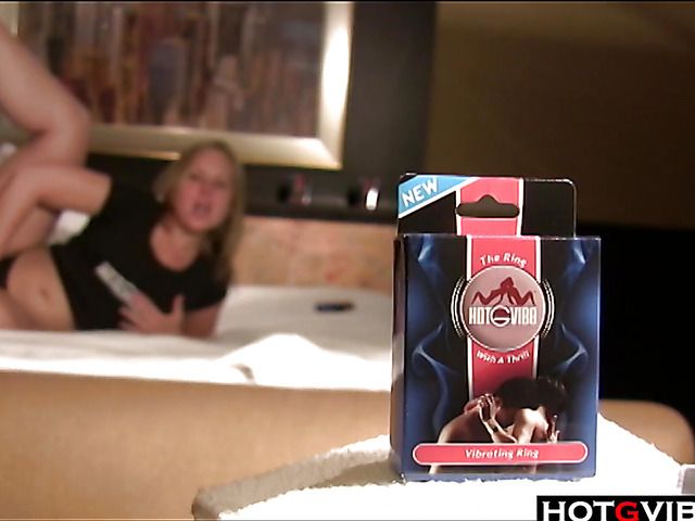 Hot G Vibe masturbation scene with a blonde girl