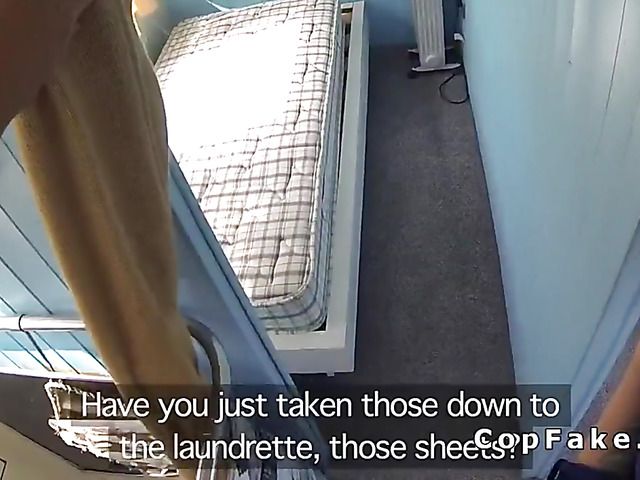 Fake police officer fucks the shit out of blonde