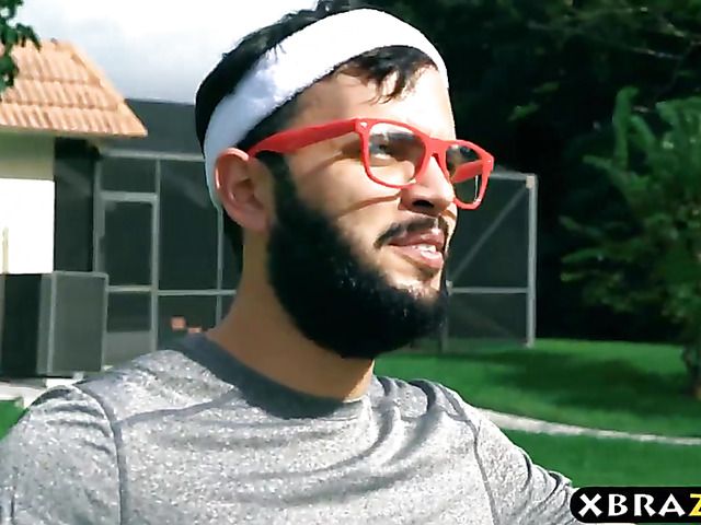 Busty redhead Skyla Novea gets fucked by an athlete