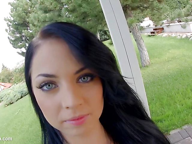 European brunette teen gets her pink vagina fucked