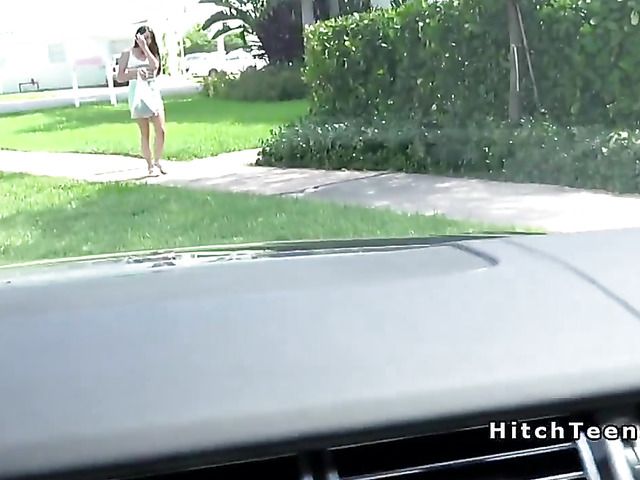 POV car fuck with a charming teen