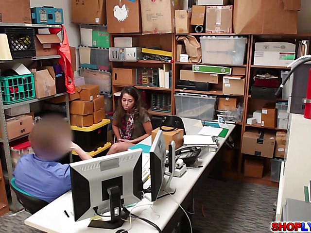 Hot man fucks naughty teen shoplifter Shane Blair