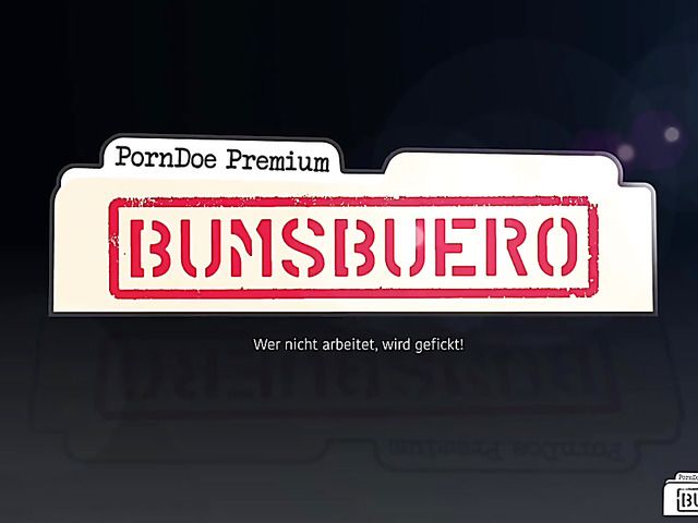 German mom takes a black dong in the office