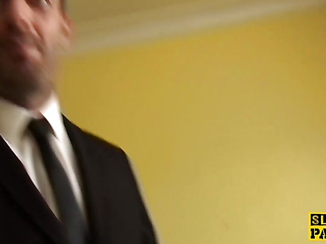 British anal fucking with a slutty brunette