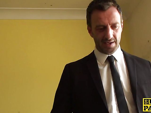 British anal fucking with a slutty brunette