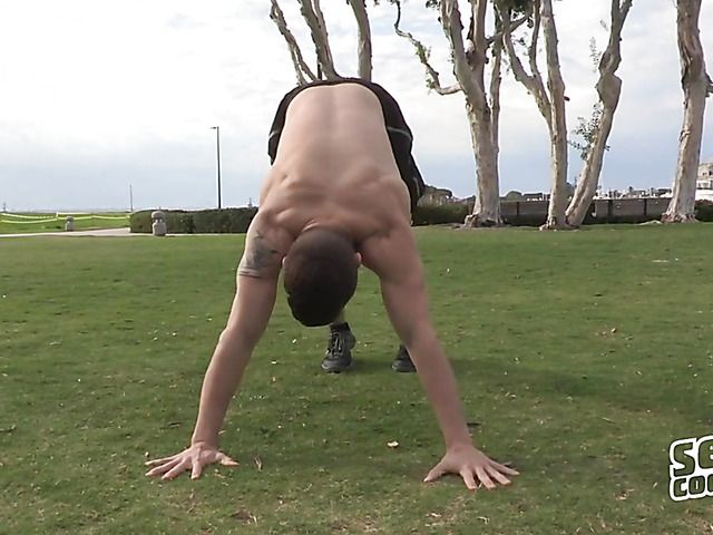 Garrett showing off his adorable body and jacking off