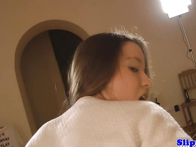 Young babe from Russia gets banged by Jim Slip