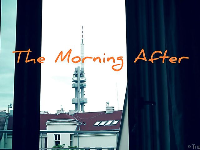 Blonde morning masturbation with a cigar