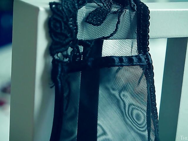 Blonde morning masturbation with a cigar