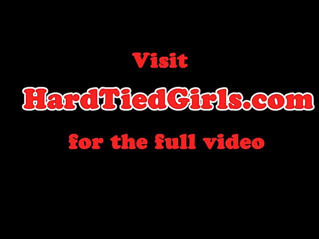 Asian tied up and toy fucked by a black guy