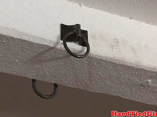 Asian tied up and toy fucked by a black guy