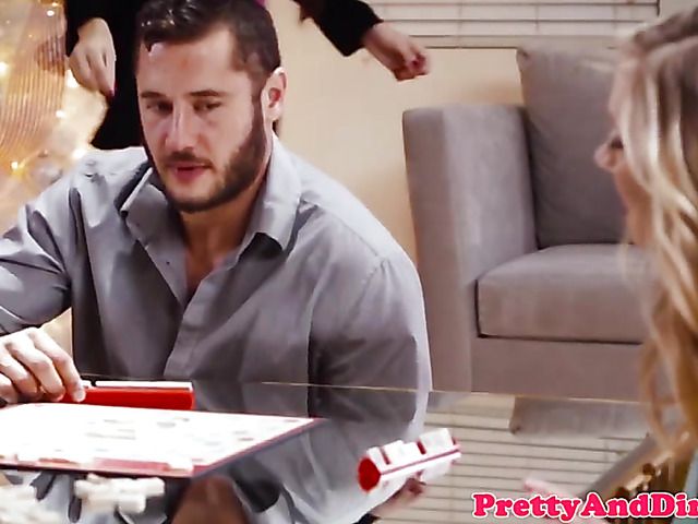 Skinny blonde stepsister gets fucked fast and hard