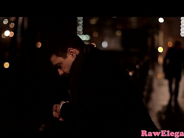 Ass fucking in the dark with a tight brunette