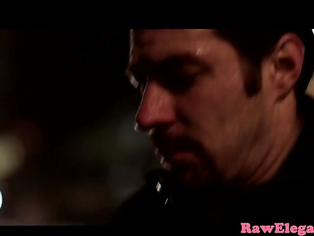 Ass fucking in the dark with a tight brunette