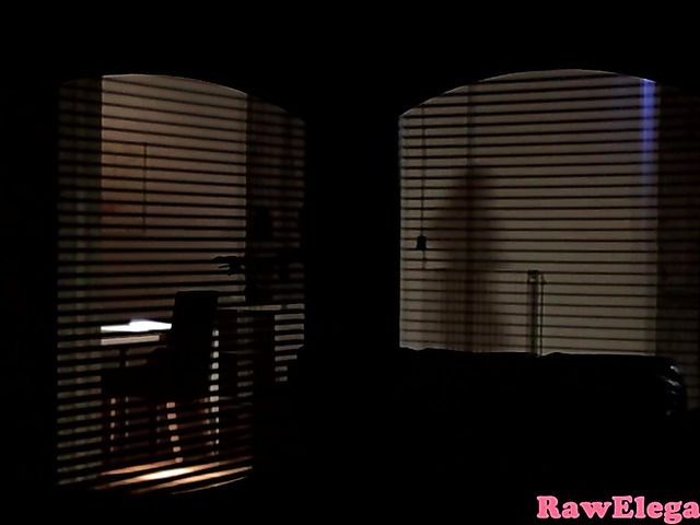 Ass fucking in the dark with a tight brunette