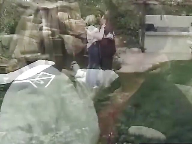 Outdoor anal with a nasty blonde lady