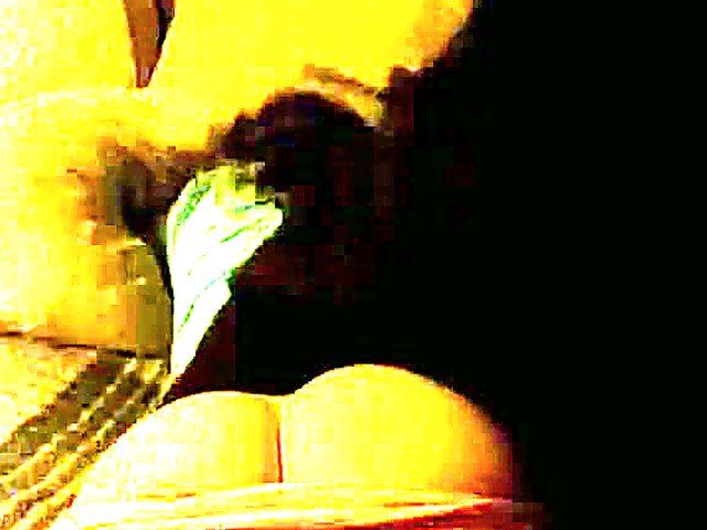 Naughty boyfriend strokes his cock as girlfriend sleeps