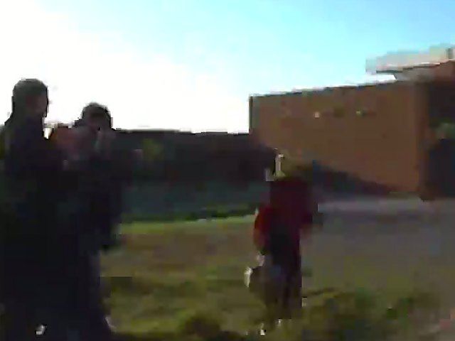 A sexy mature babe goes walking outside naked