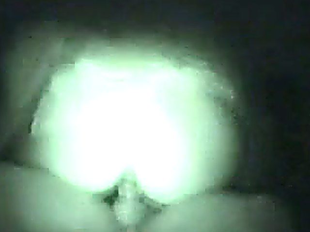 Horny slut gets caught sucking dick outside