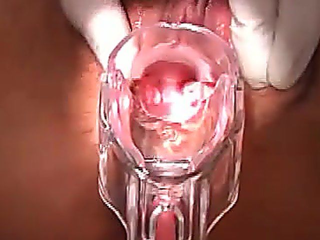 Perverted doctor inspects a pregnant woman internally