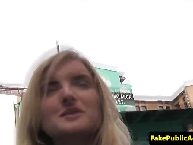 Blonde gets talked into sex in Budapest