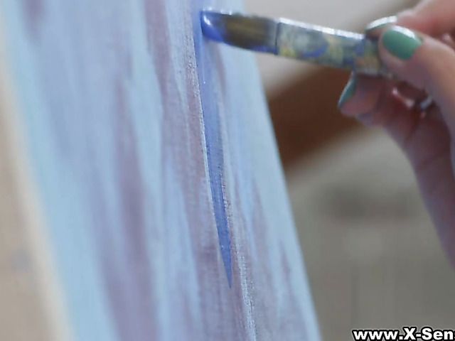 Sensual anal sex with a teen artist