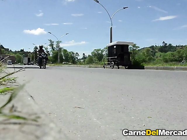 Huge ass latina hottie gets dicked down