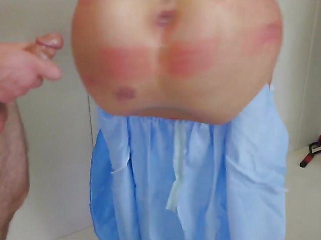 Brutal spanking and rough ass fucking in bondage