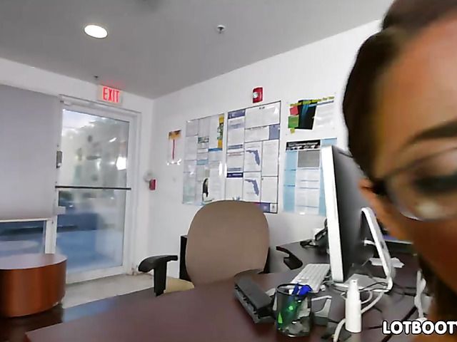 Hot ass latina secretary Mia Martinez gets a fuck