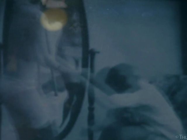 Erotic solo masturbation in the dark of the room