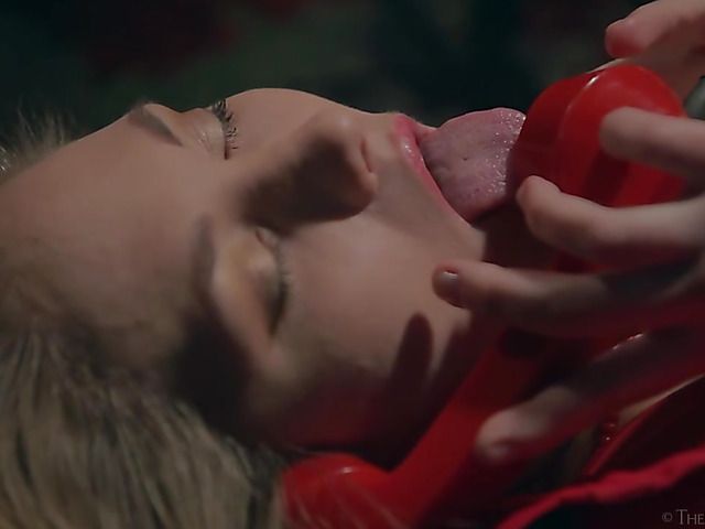 Erotic solo masturbation in the dark of the room