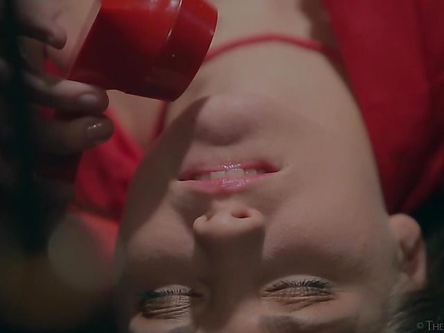 Erotic solo masturbation in the dark of the room