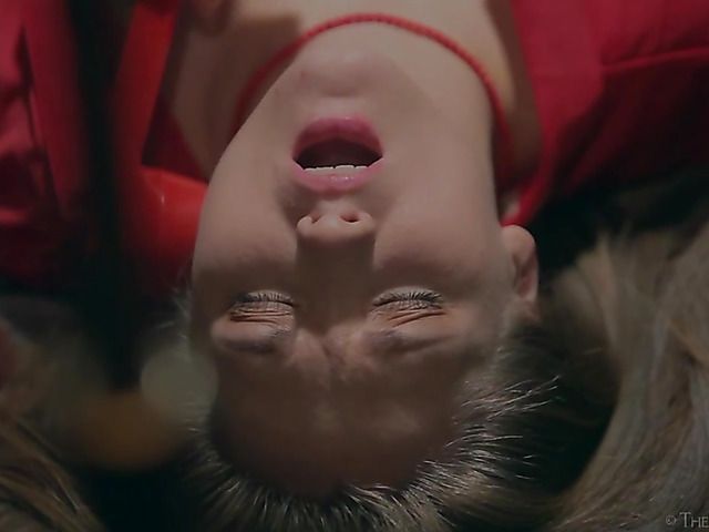 Erotic solo masturbation in the dark of the room