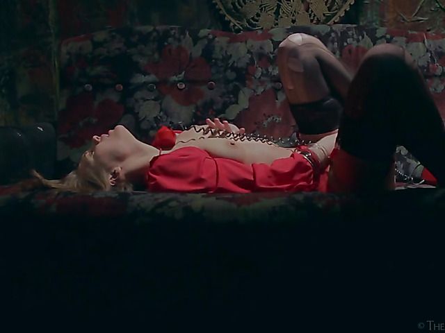 Erotic solo masturbation in the dark of the room