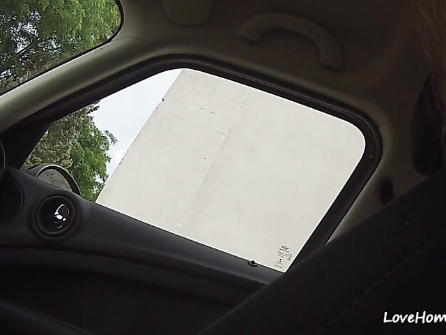 Amateur car BJ and cock riding on cam