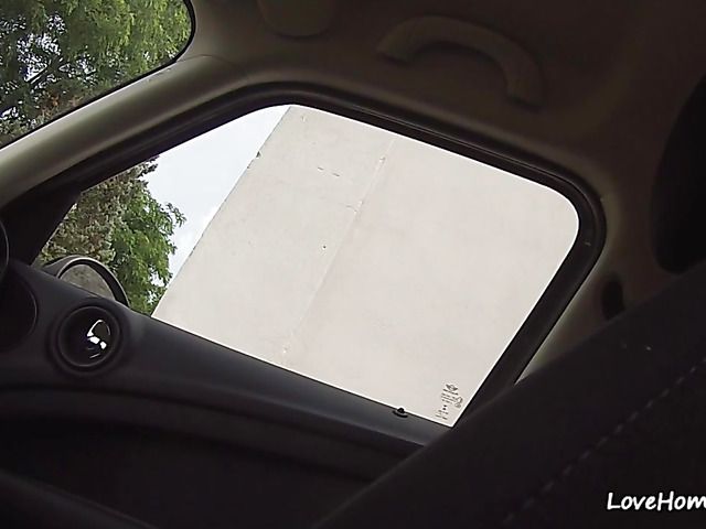 Amateur car BJ and cock riding on cam