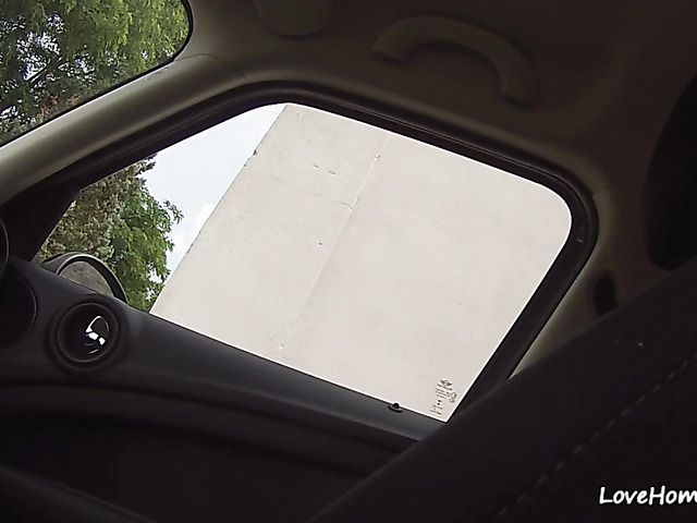 Amateur car BJ and cock riding on cam