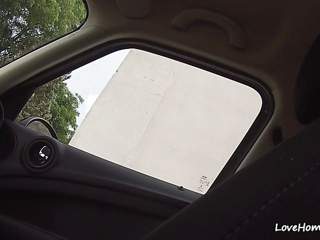 Amateur car BJ and cock riding on cam