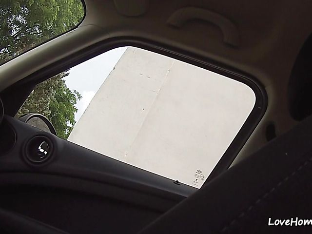 Amateur car BJ and cock riding on cam