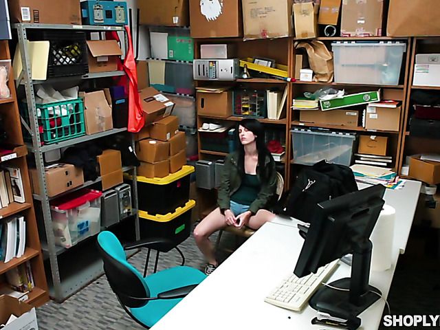 Shoplifter Alex Harper caught and fucked