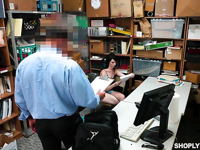 Shoplifter Alex Harper caught and fucked