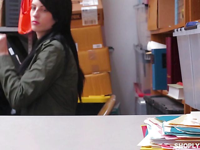 Shoplifter Alex Harper caught and fucked