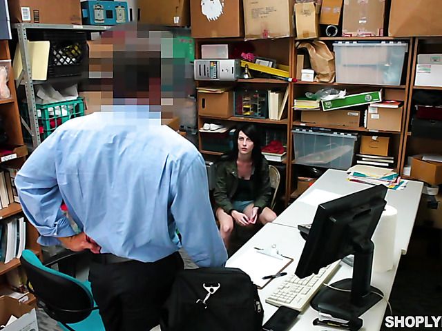 Shoplifter Alex Harper caught and fucked