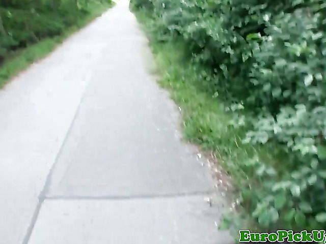 Sex for money in the street with a euro chick