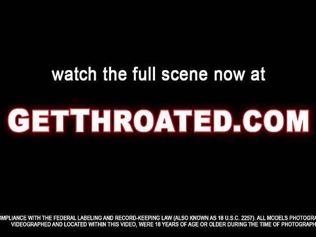 Lingerie tease and interracial deepthroat with Rachel