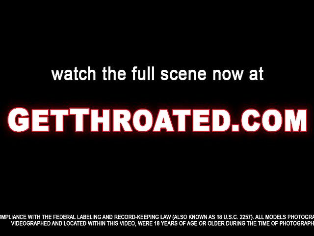 Lingerie tease and interracial deepthroat with Rachel