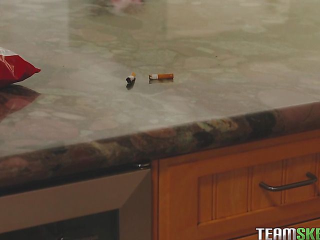 Blind girl Lily Jordan sucks and gets doggy fucked